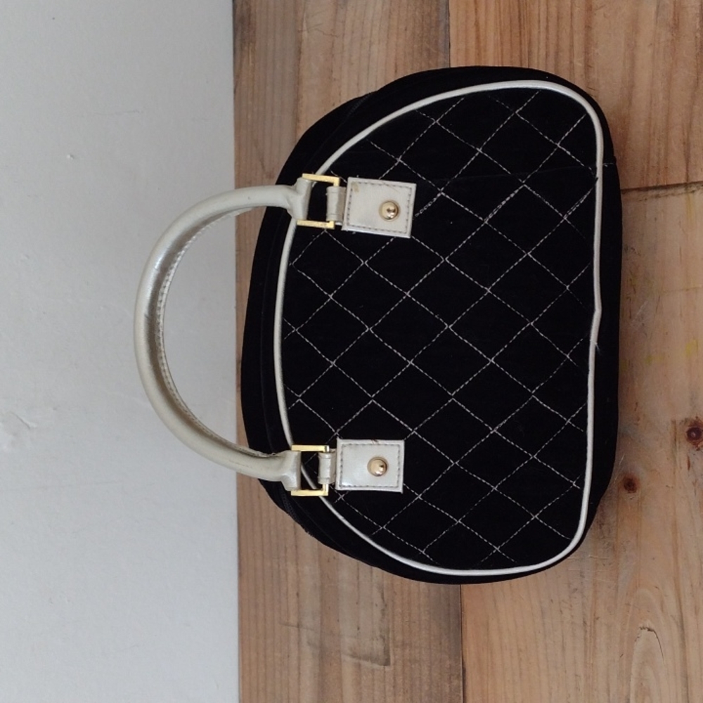 Allegro Pacific Black Velvet Half Moon Small Bag NWT